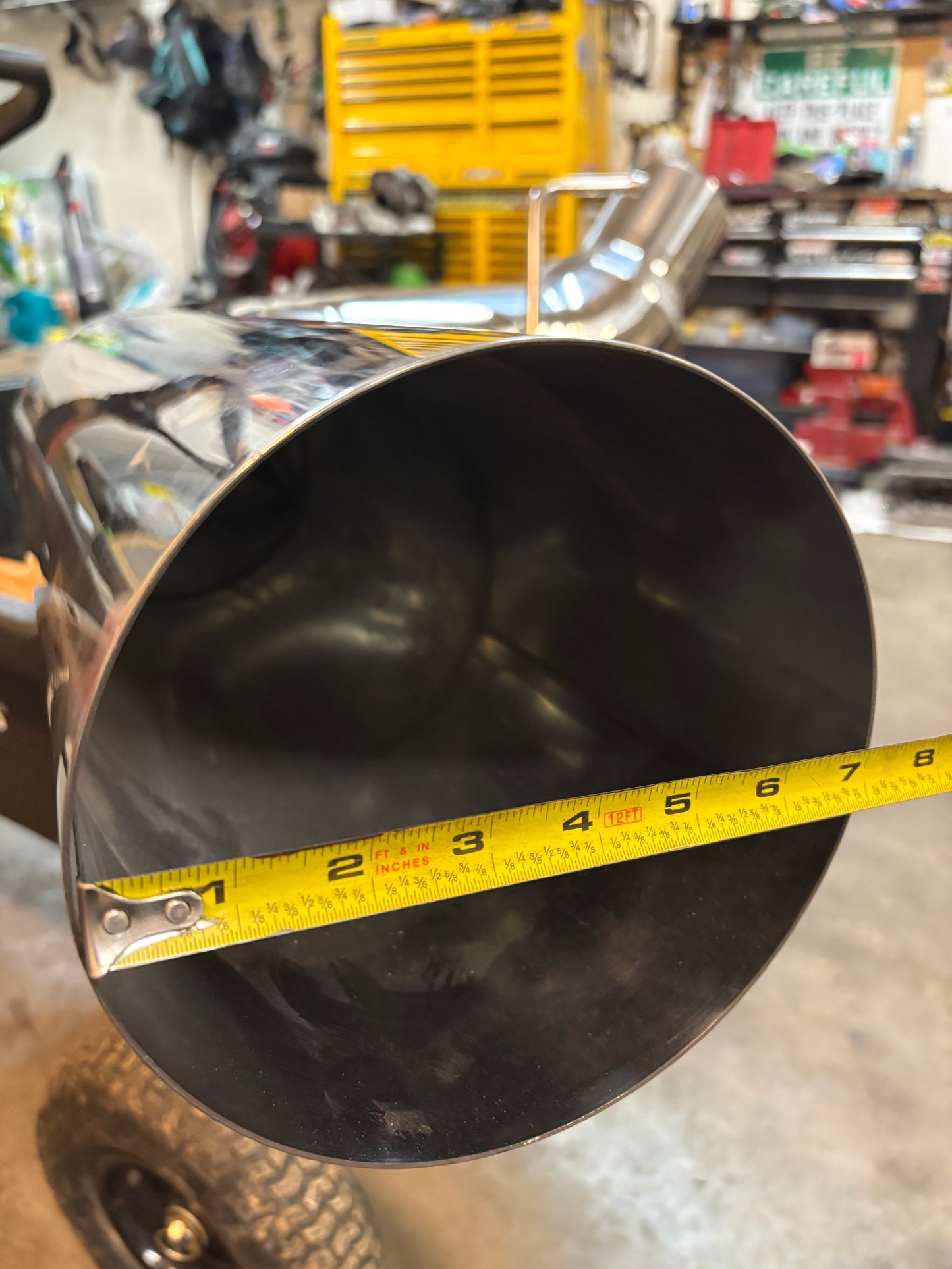 5-7”  Polished Rear Section 2008-2024 Powerstroke 90 Degree Exit