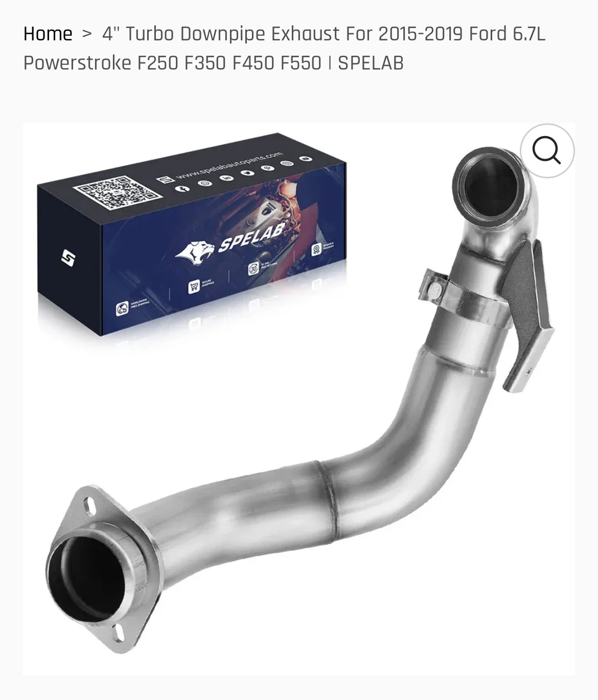 6.7 PowerStroke 4” Downpipe