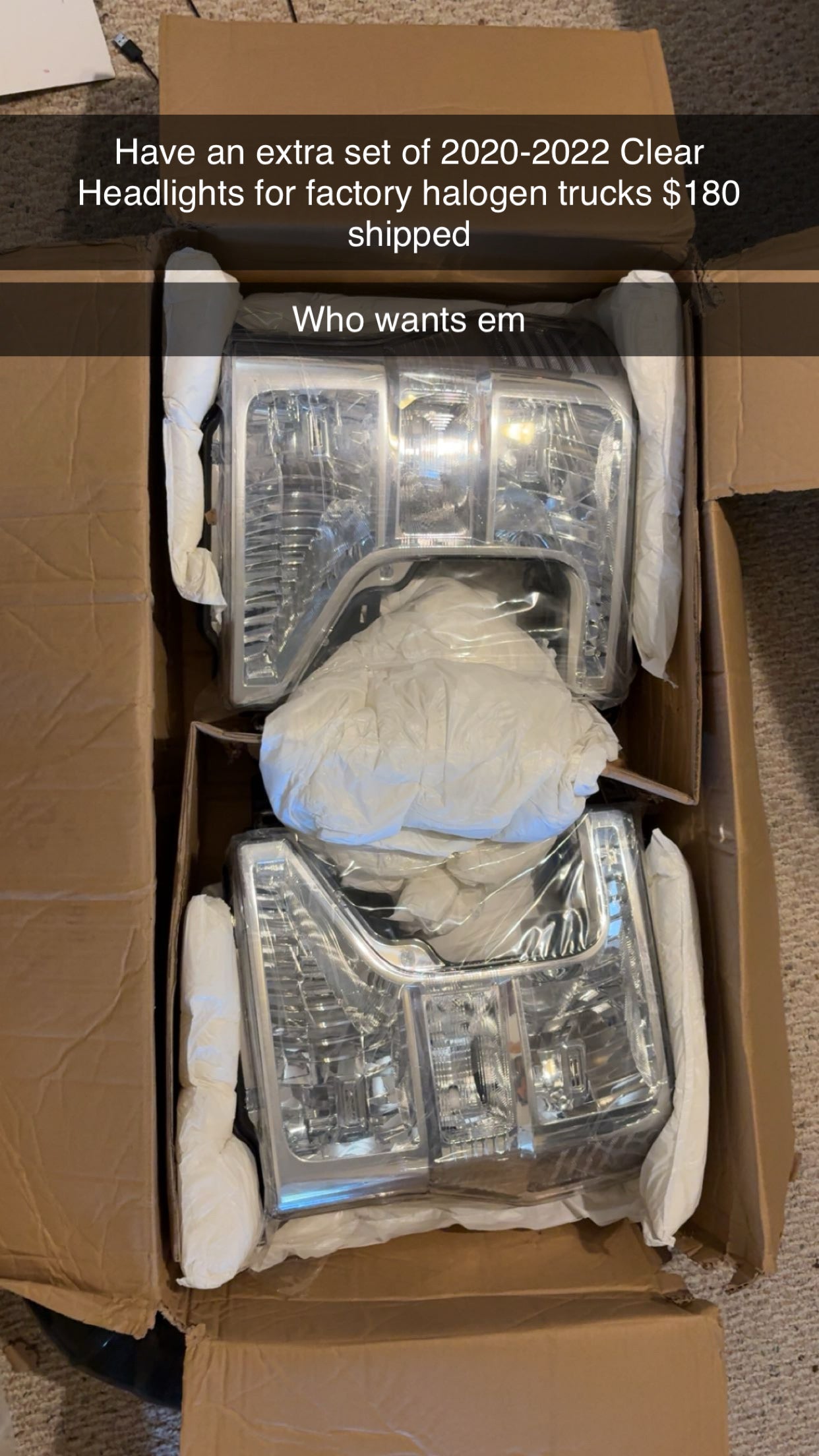 2020-2022 F250 Clear Headlights