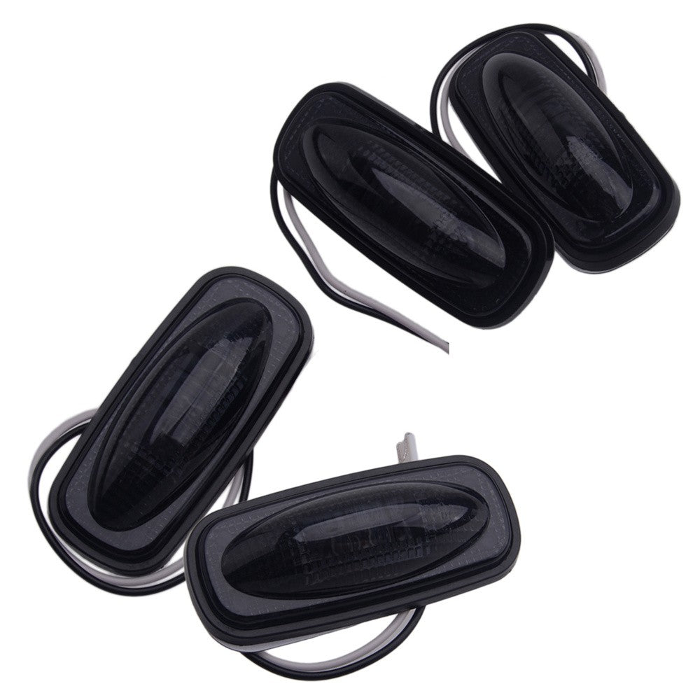 2010-2018 Dodge Dually Light Bundle- 8 Watermelon Lights (Pure White) + 4 Smoked Bed Markers (Pure White)