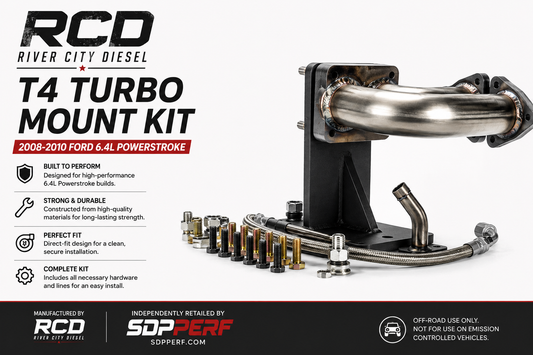 RIVER CITY DIESEL T4 TURBO MOUNT KIT FOR FORD 6.4L POWERSTROKE